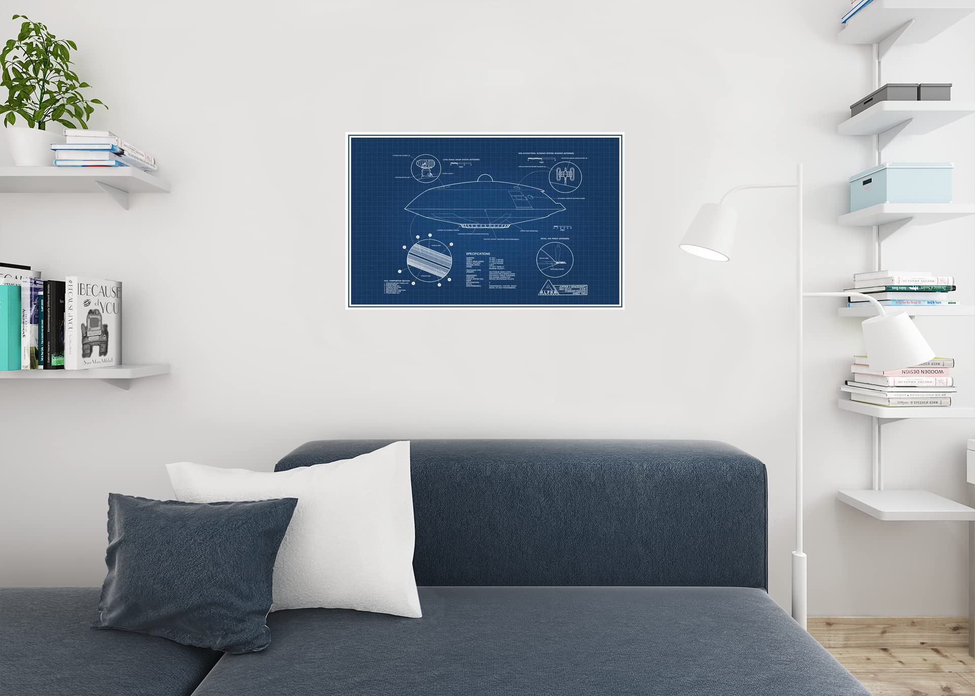 Amazon.com: Lost In Space Jupiter 2 Spacecraft Blueprint Cool Wall