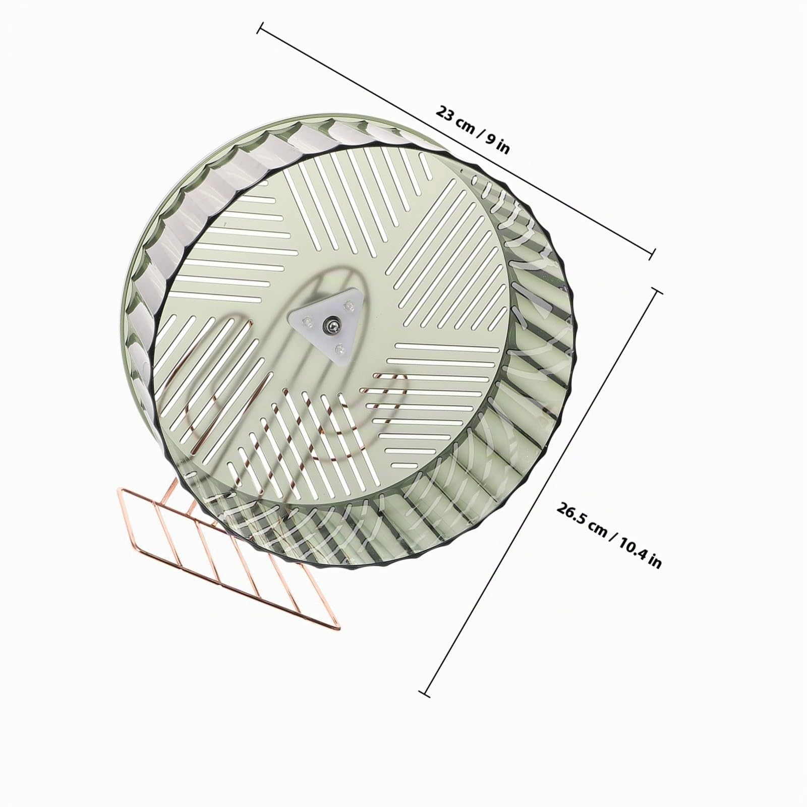 DECHOUS Ruota Criceto Silenziosa per Criceti, Design Base Stabile in Plastico e Lega, per Gabbia e Sport, Allevia la Noia e Aumenta L'attività