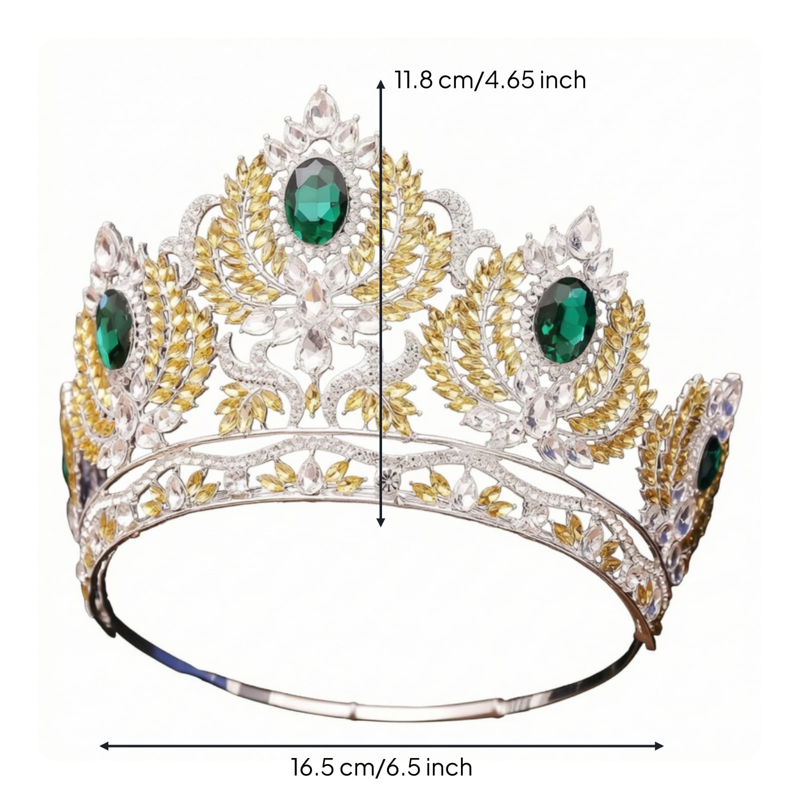 Tiara da Sposa Brillante Tiara Regolabile Accessorio per Spose, style to 6