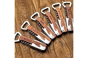 Personalized Wood Bottle Opener and Wine Corkscrew