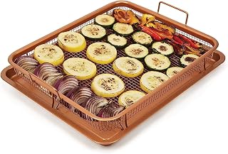 Parini Copper 2 Piece Crisper Air Fryer Set for Oven