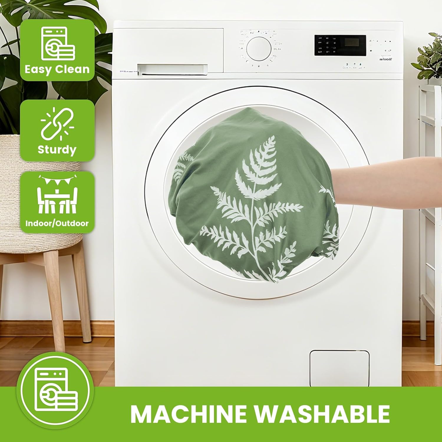 Smiry Spandex Fitted Tablecloth for 8 Foot Rectangle Tables, Washable Picnic Table Cover with Elastic, Stretch Reusable Table Cloth for Outdoor, Camping, Dining & Kitchen (Mint Leaf, 30"x96")