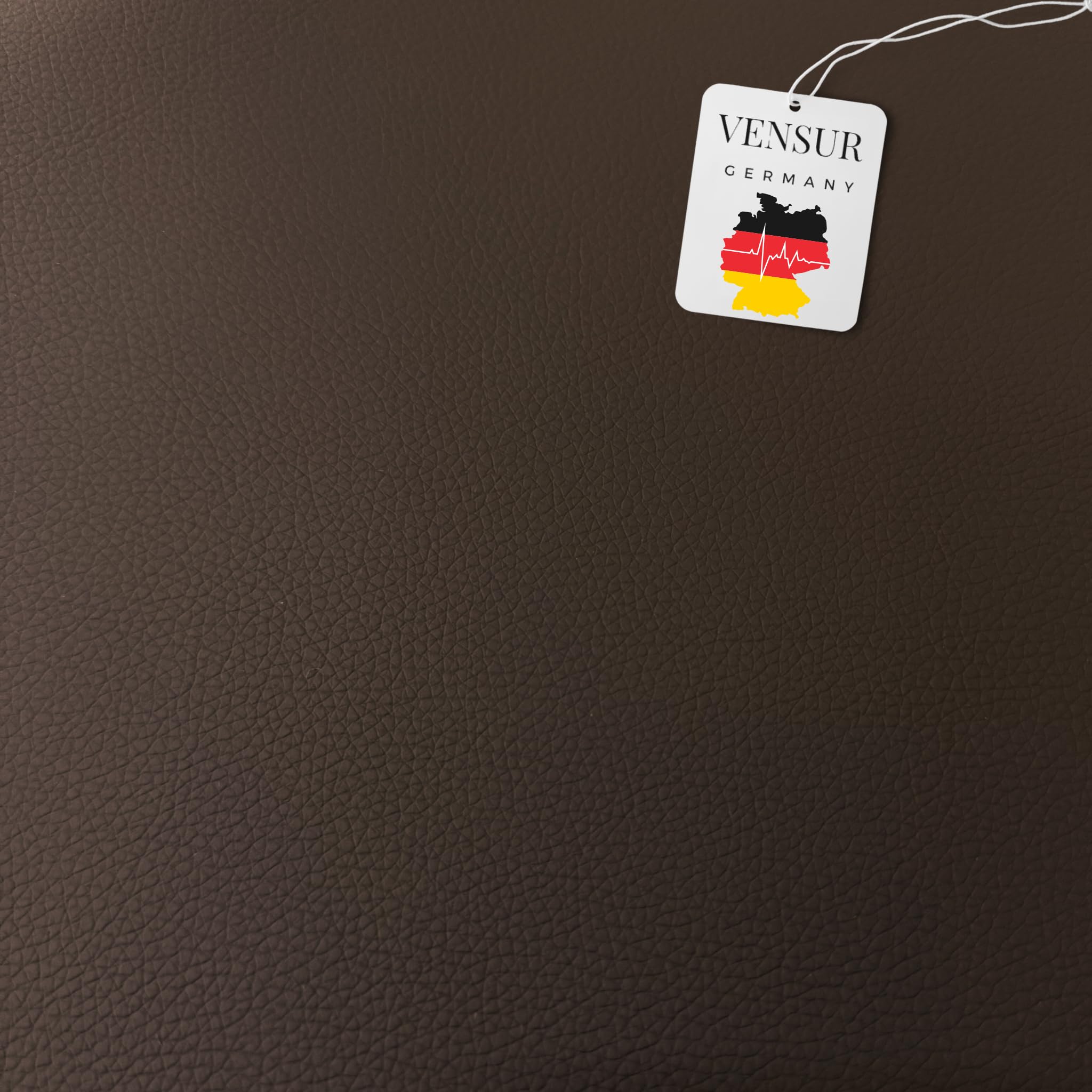 Kunstleder Leder Meterware Lederimitat für Fahrzeuge, Camper, Sofas, Möbel, Stühle, Kleidung, Polster Bezugsstoff Lederoptik Reparatur Lederflicken Geprägt Wasserdicht (Dunkel-Braun, 50cm x 150cm)