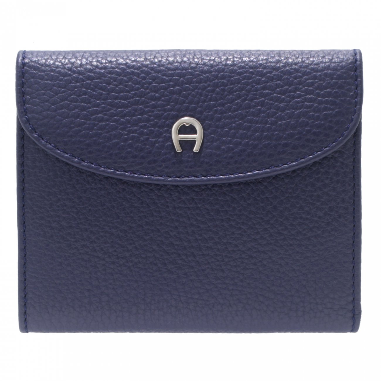 Aigner quadratische Geldbörse Portemonnaie Portmonee - 12x10x2cm (B x H x T) (Blau)