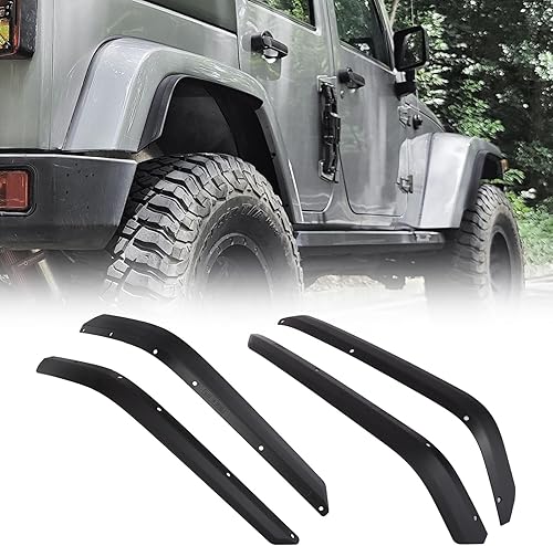 Miniatura 9 de Z8 Guardabarros delanteros y traseros compatibles con Jeep Wrangler Gladiator JT Sport & Willys 2020-2024, juego de 4 piezas (no apto para JT