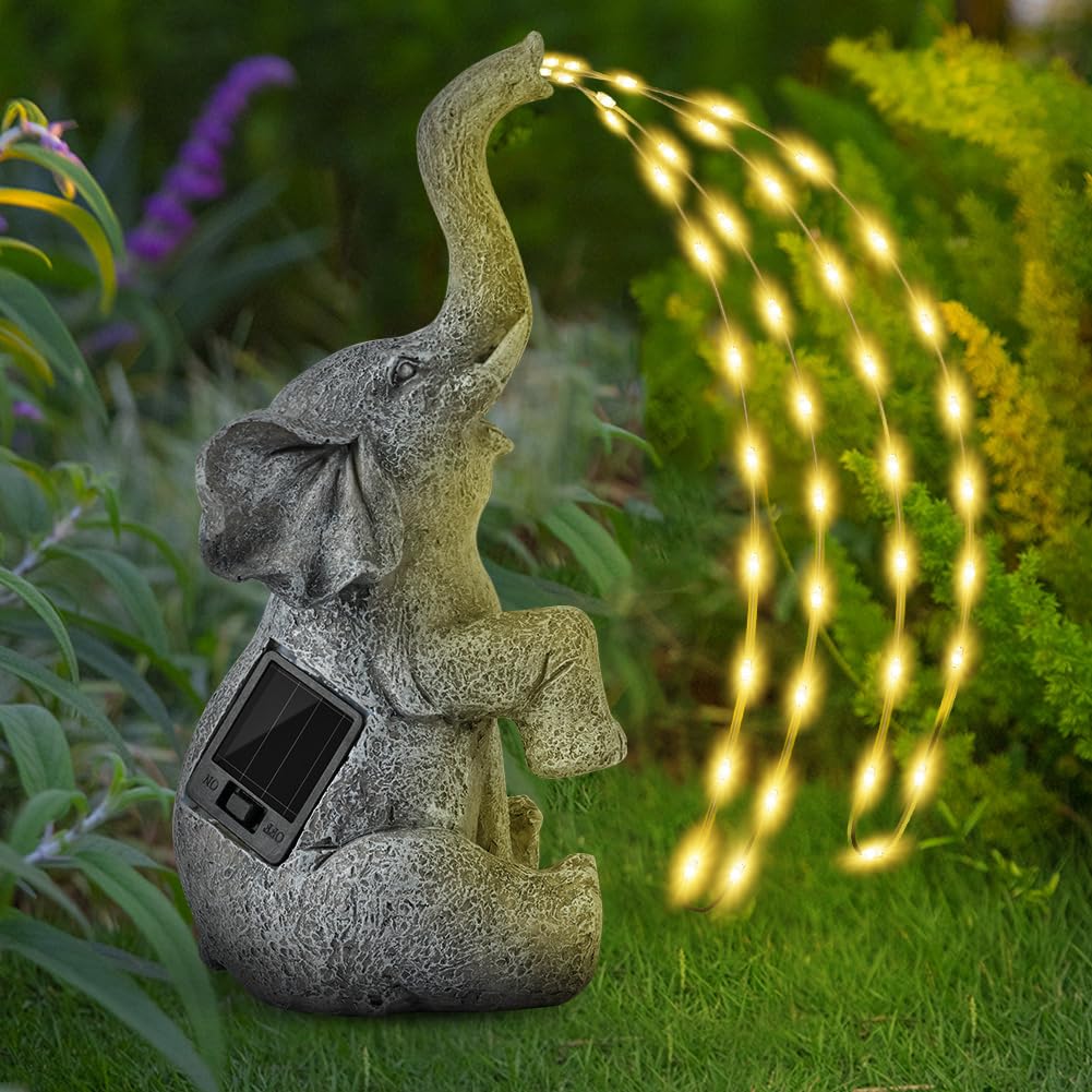 Lanterne Solari A Forma Di Elefante - Decorazioni Da Giardino Con Luci LED, Impermeabili IP44 - Foto 13