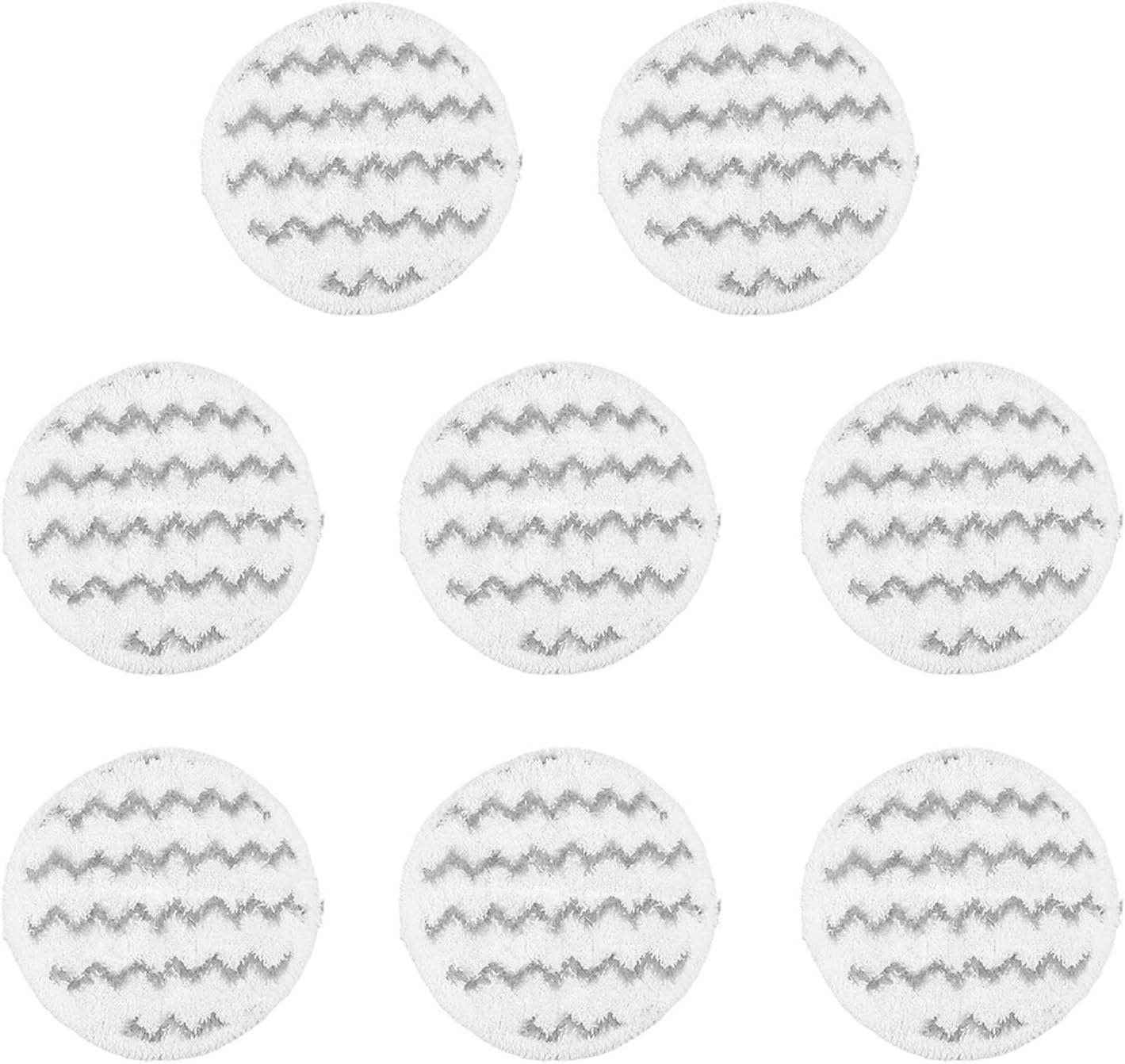8-Pack Microfiber Mop Pads with Scrubbing Strips, Reusable & Thick for Bissell SpinWave Smart Steam (Models 3897A, 3712, 3712W), Everyday Cleaning