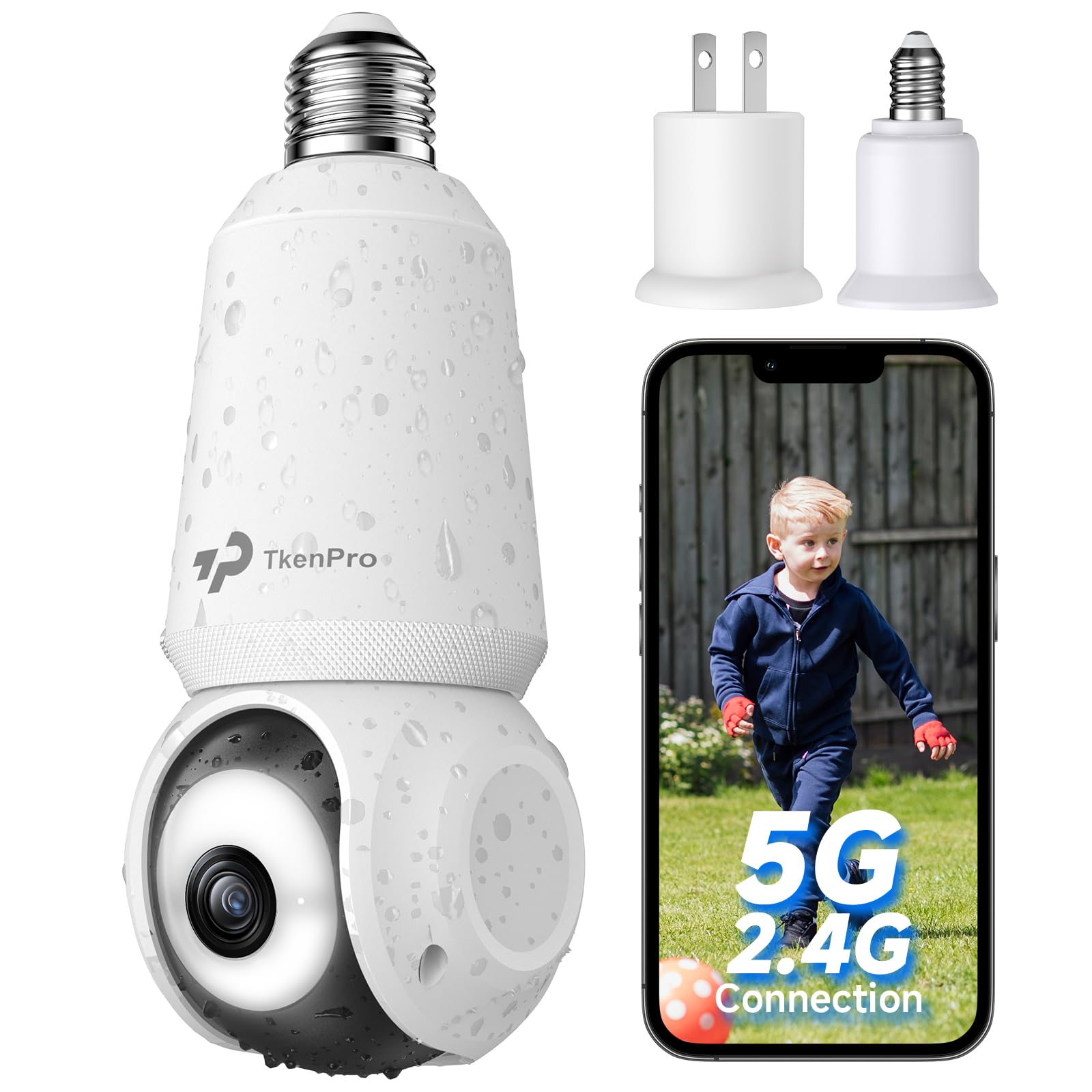 Amazon.com : TKENPRO 2K Light Bulb Security Cameras Wireless