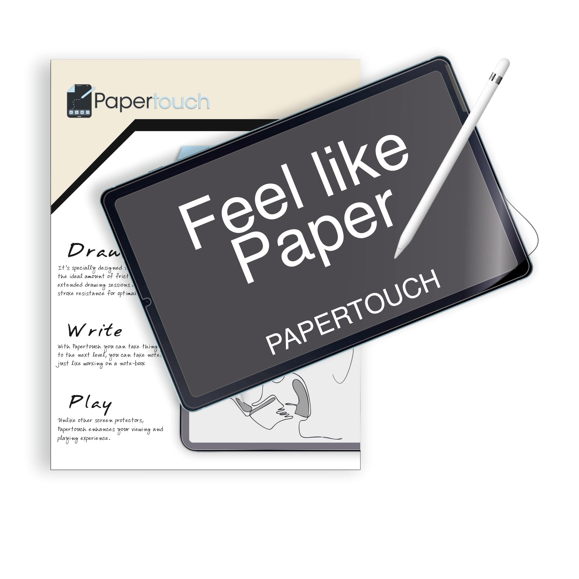 Papertouch Screen Guard Compatible With Xiaomi Pad 7 11.2 inches, for Drawing, Writing, and Note-taking like on Paper - (Paper-Like) PACK OF 1-picture-28