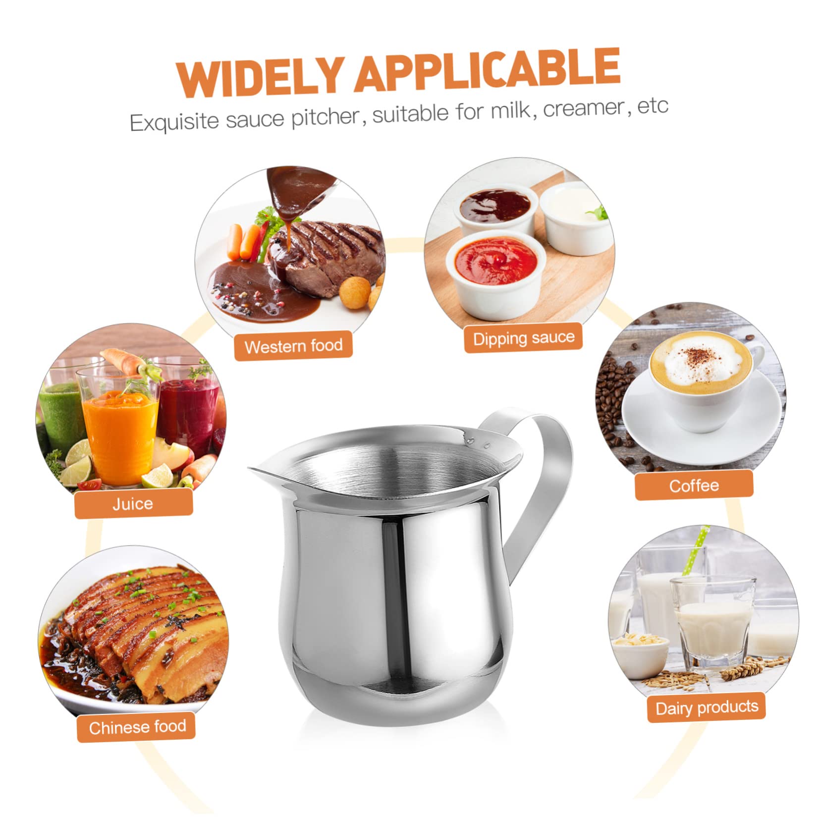 DOITOOL 9piezas Jarra De Leche De Acero Inoxidable Para Leche Taza Pequeña Para Espresso y Café Para y Amantes Del Café