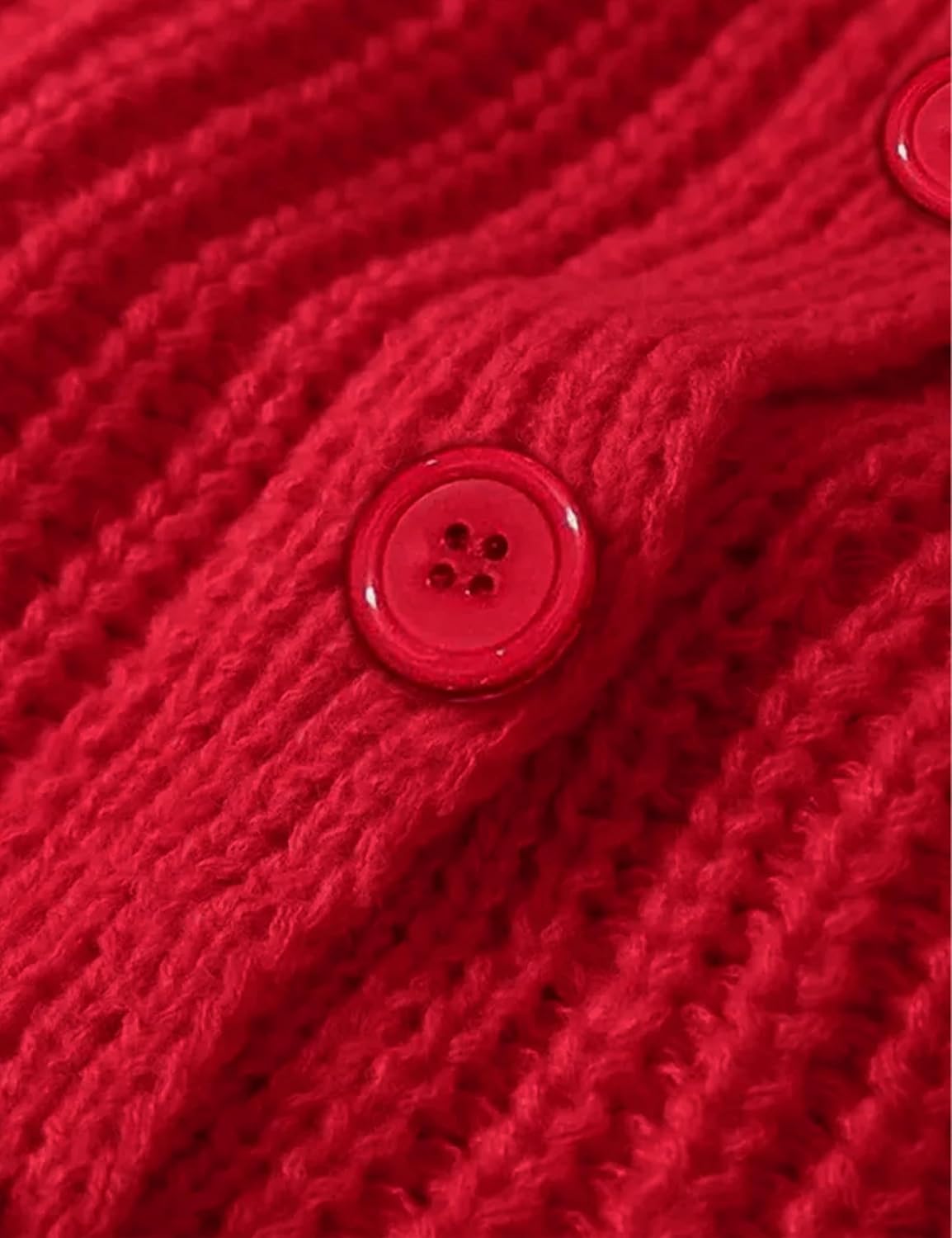 Bianstore Women's Casual Long Sleeve Crewneck Button Down Cardigan Sweater Knit Outwear - Image 5