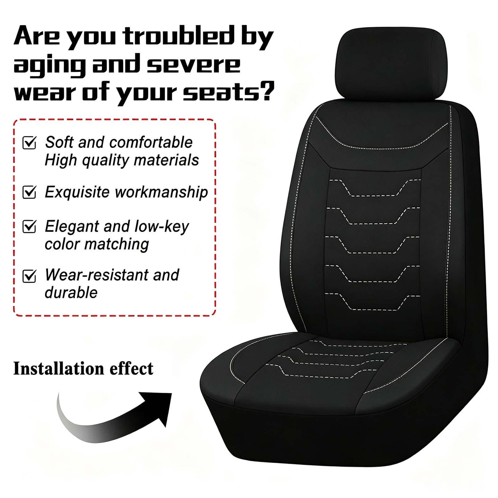 Fundas Asientos Coche para BYD Atto 2 DM-i 2025-2026 | protectores asientos transpirables compatibles airbag antideslizantes resistentes desgaste cubre asientos con reposacabezas