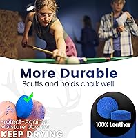 Vista 6 de Billiard Pool Cue Tips - Pool Cue Stick Tips Replacement Repair Kit Billiard Cue Tips with Storage Box for Pool Table Cues Stick Tips Head and