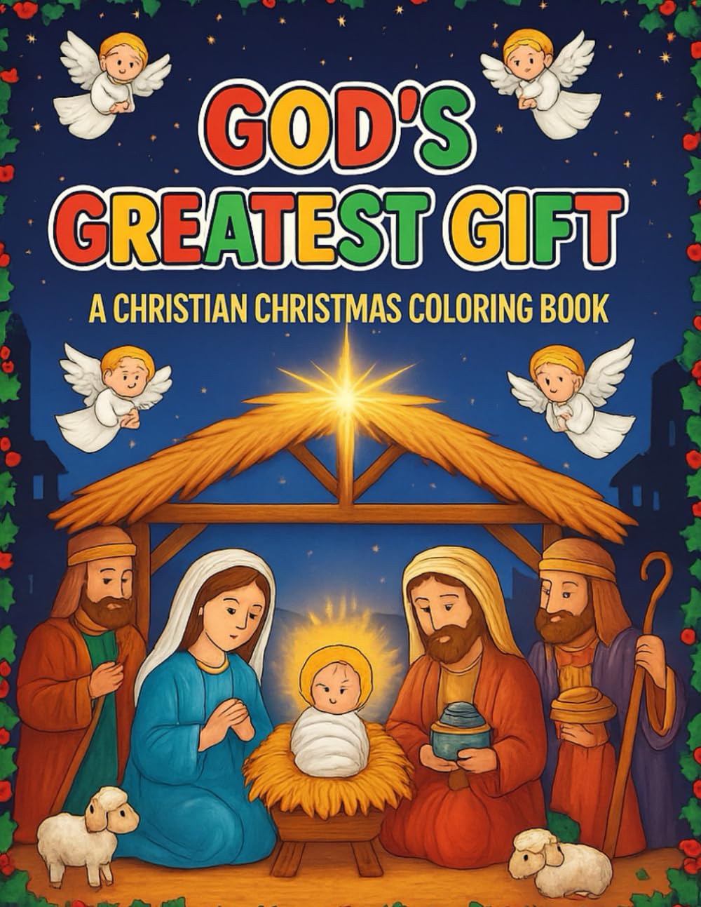 God’s Greatest Gift: A Christian Christmas Coloring Book for Kids: Bible Stories, Acts of Kindness, and Gratitude Activities to Celebrate the True Meaning of Christmas