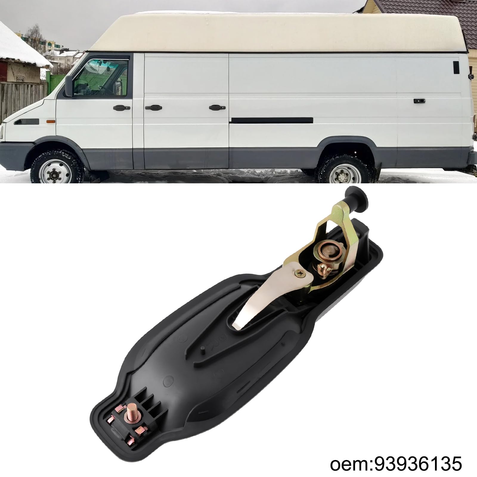 SG Store Maniglia per porta esterna auto anteriore destra Maniglia per porta con chiave 93936135 Compatibile con Iveco Daily II 1989-1998