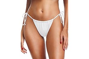 Women's Side Tie Bikini Bottoms: Premium Swimsuit for Maximum Coverage
