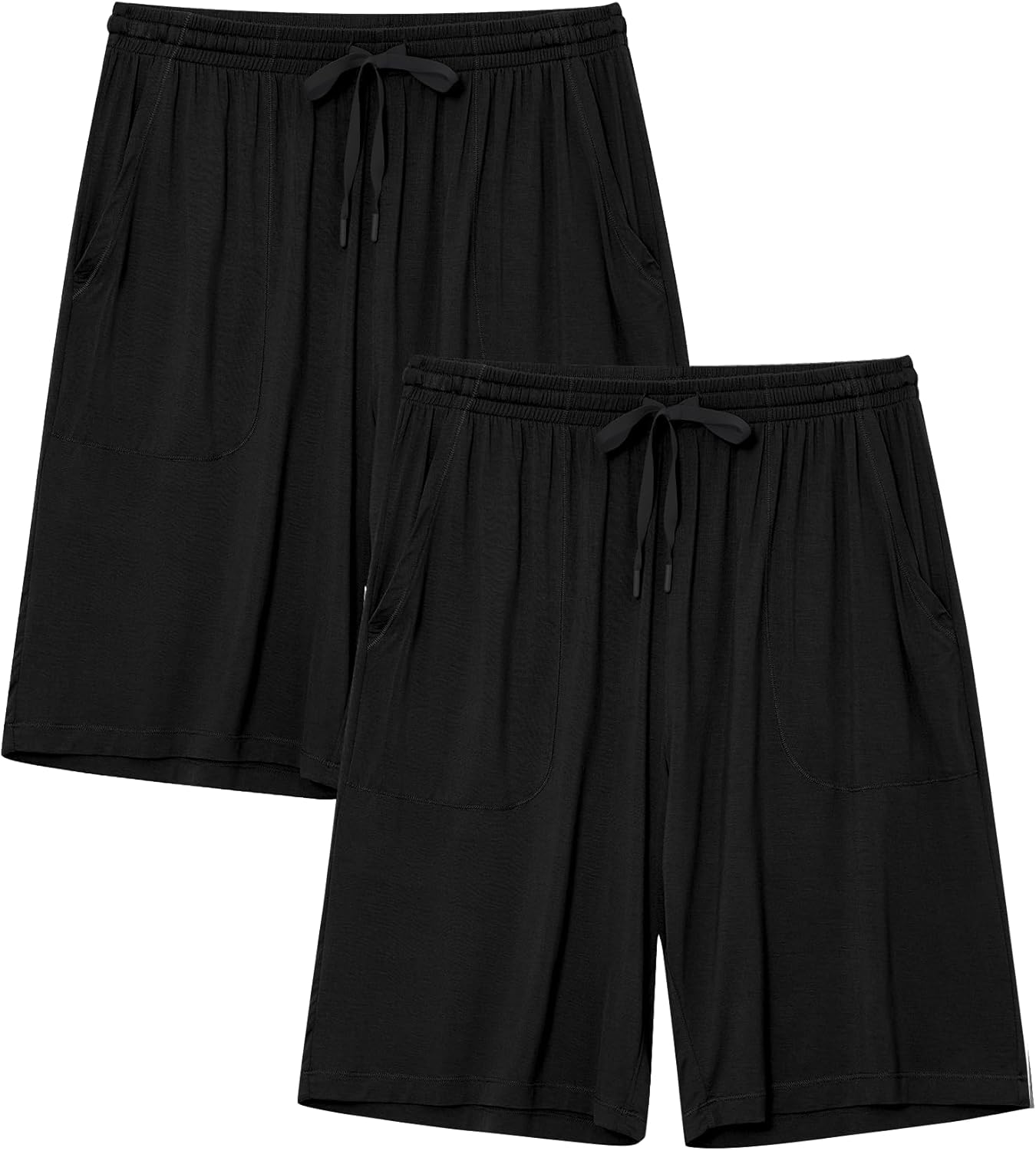 COLORFULLEAF Men's Pajama Shorts Soft Lightweight Sleep Shorts Comfy Lounge Pants with Pockets 2 or 3 Pack