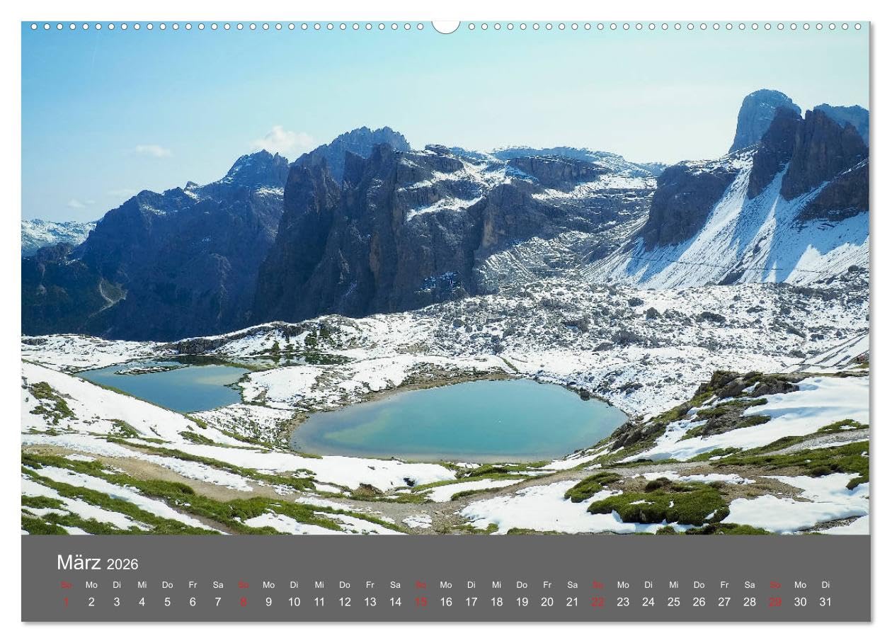 Bergseen der Alpen (Wandkalender 2026 DIN A2 quer), CALVENDO Monatskalender (CALVENDO Natur)