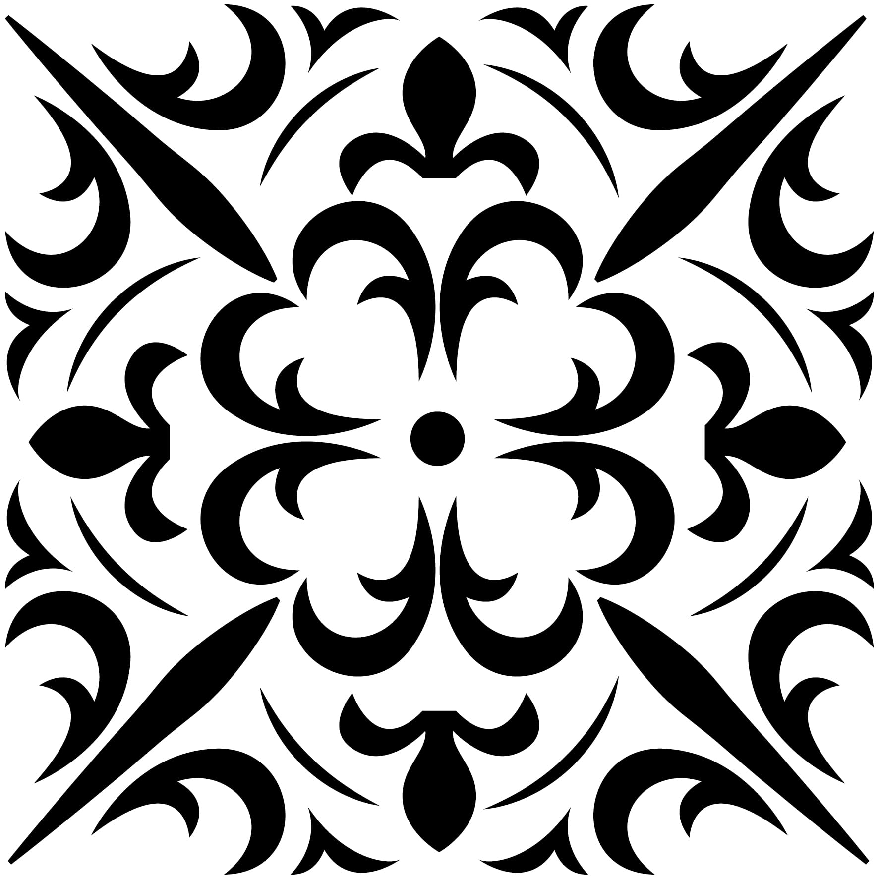 Pack of 27 Black and White Kitchen Bathroom Tile Stickers Transfers 6 x 6 inch 15 x 15cm Tiles DIY Stick On Wall Peel N Stick 6 by 6 inch Stickers 4 x4 6x6” (Black 9, 4x4 (10cm x 10cm))