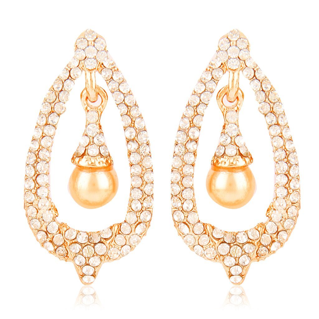 Gold Plated Dangle Drop Earrings