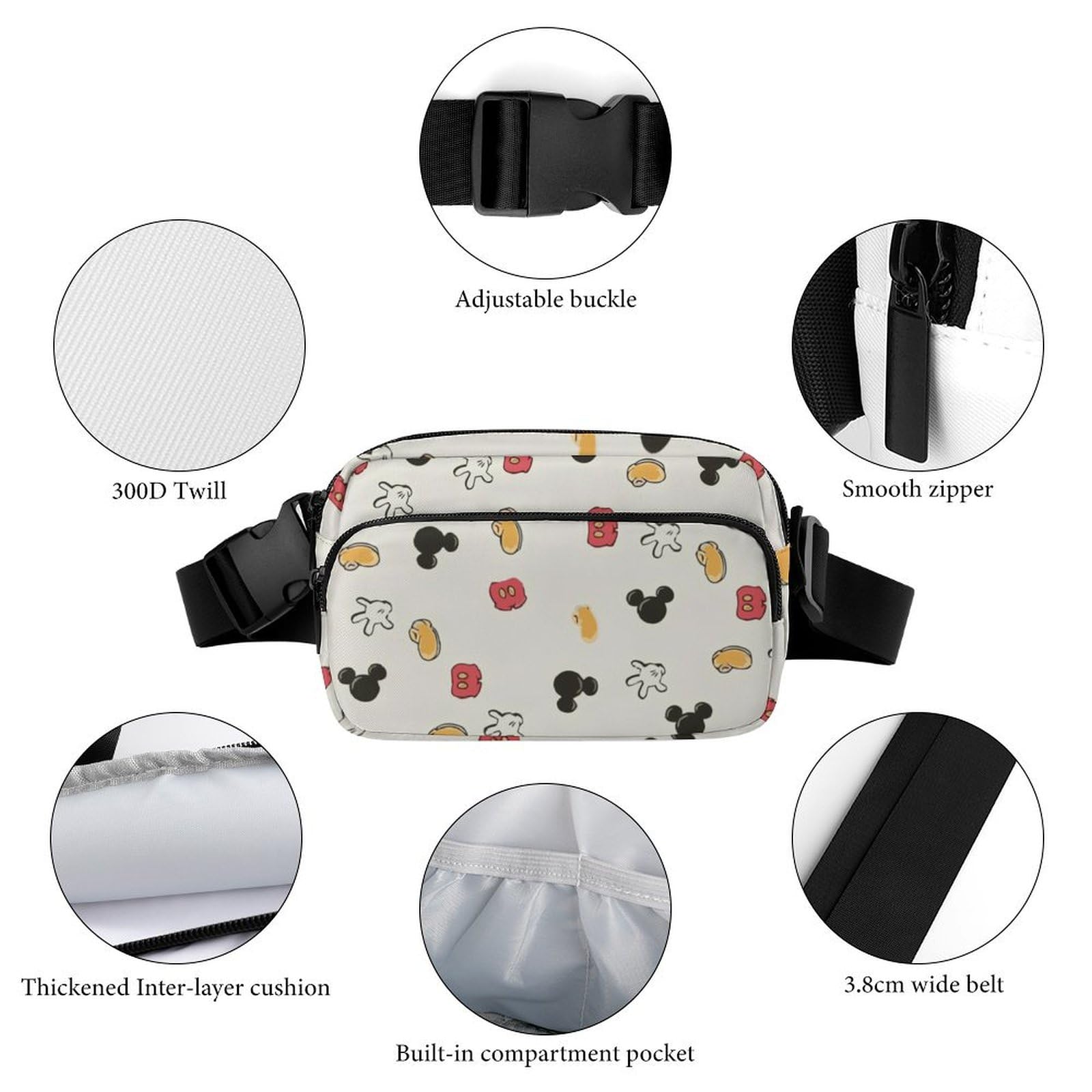 Amazon.co.jp: ミッキーマウス ウエストバッグ ショルダーバッグ