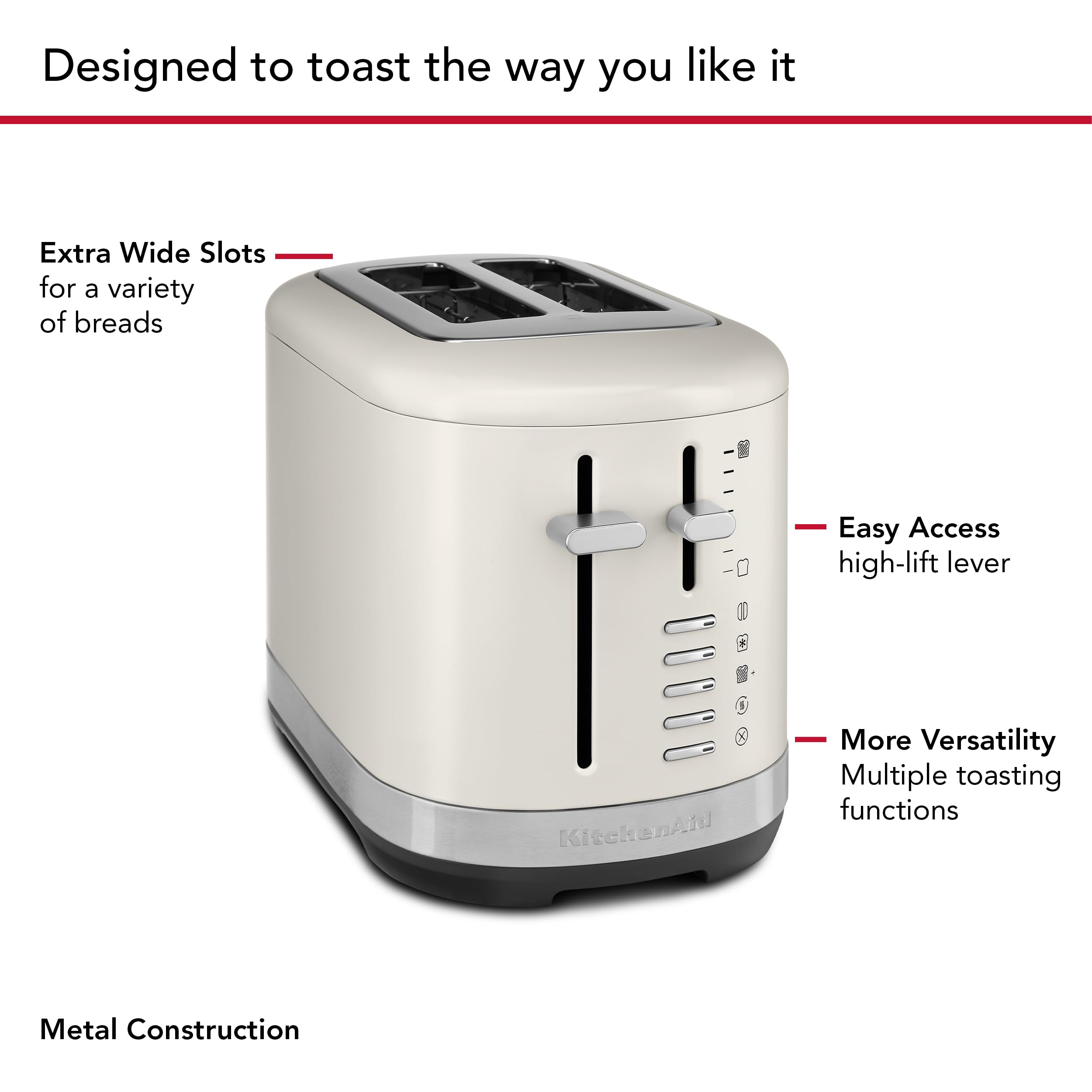 Amazon.com: KitchenAid 2 Slice Automatic Toaster with Extra Wide