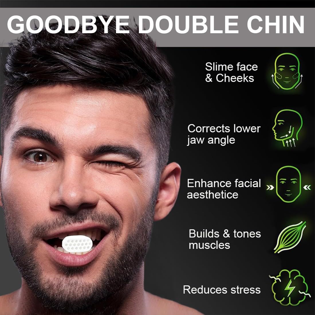 Machoire Musculation, 6Pcs Balles d'entraînement de Mâchoire, Exerciseur de Mâchoire Femmes Hommes, Jaw Exerciser Muscler Machoire, Outil De Beauté du Visage