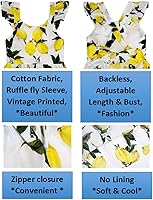 Vista 294 de Vestido de verano para niña, de algodón, con diseño floral