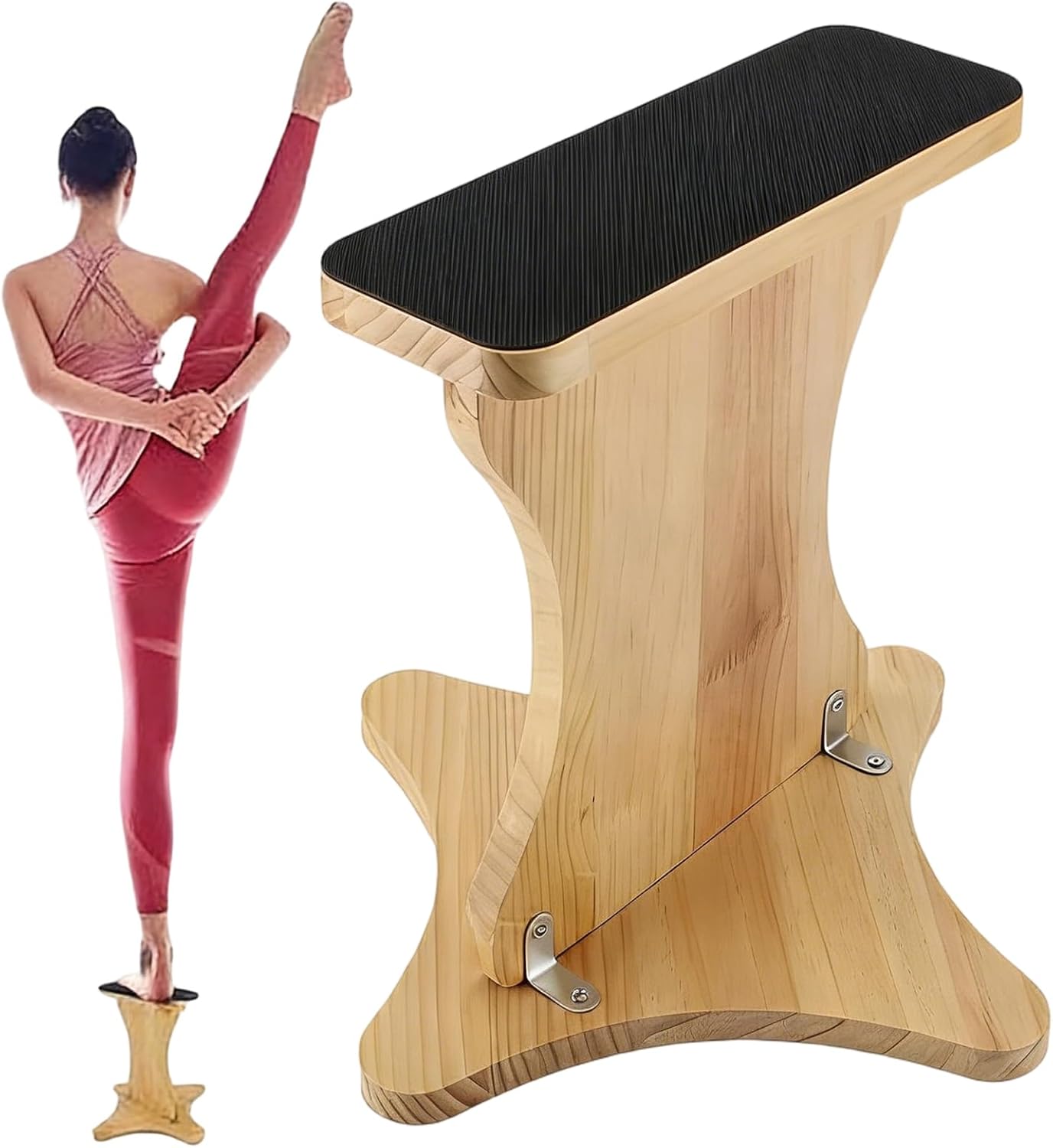 Genérico Cheer Stunt Trainer - Improved Stability in Wood, Cheer Flying Stand, for Gym Yoga Room Classroom Girls Teens Adults and