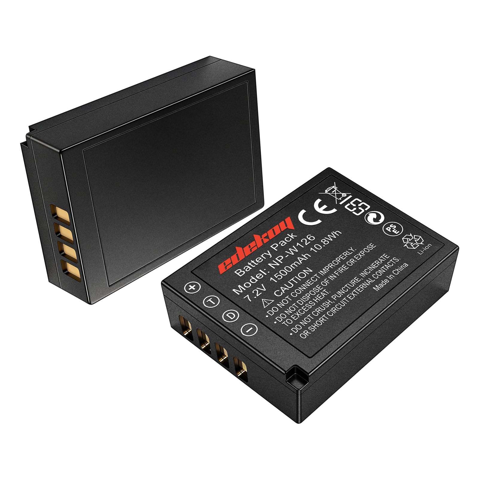 NP-W126s NP-W126 Battery for Fujifilm Camera: X100V X100F X-T30 II X-E4 X-T20 X-T3 X-S10 2Pack for Photography Enthusiast