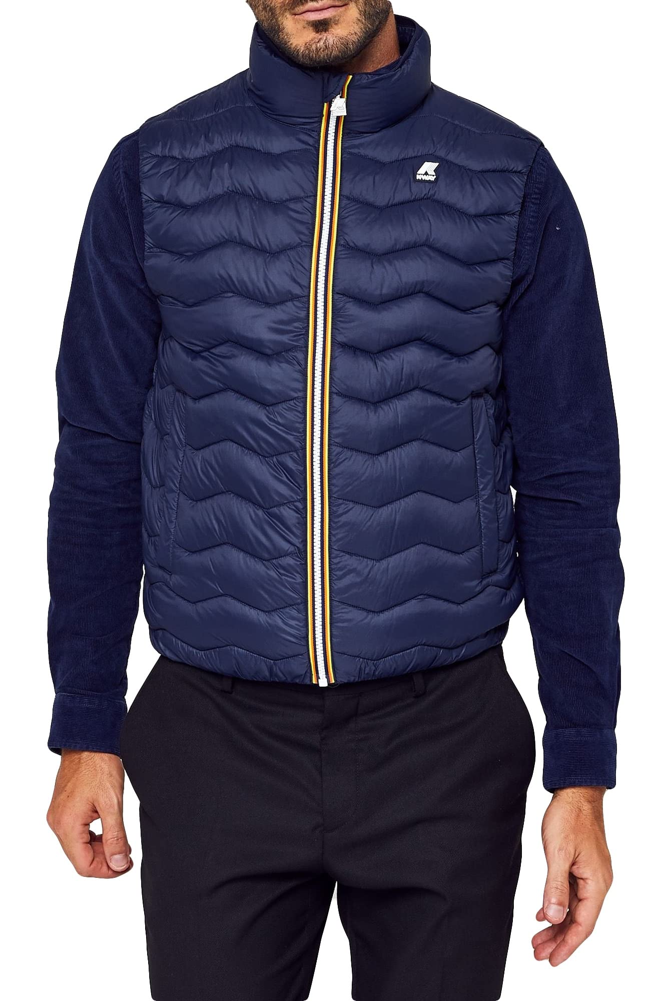 K-Way Gilet da Uomo Marchio, Modello K6114RW, Realizzato in Sintetico.