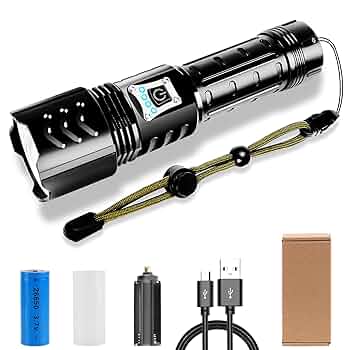 中古　新品非充電リチウム電池12本付けますLED懐中電灯 Amazon.co.jp: 【2025年業界最新進化・超高輝度】BOIFUN 懐中