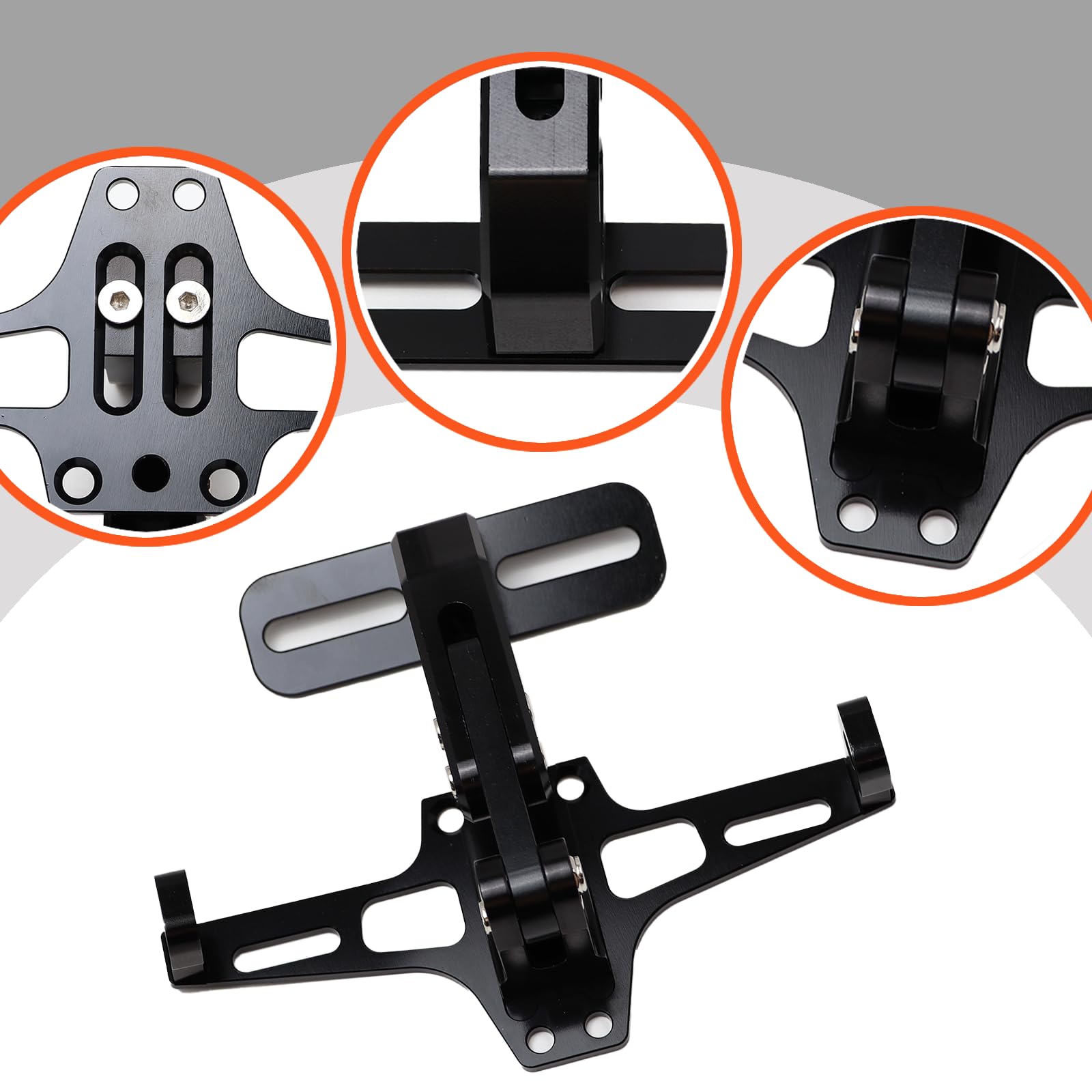 Soporte de matrícula de Motocicleta Con luz para MT 07 09 S1000RR R1200GS Z900 SV650 ZX6R ZX10R CBR 125R 150R 250R 300R Soporte de eliminación de Guardabarros