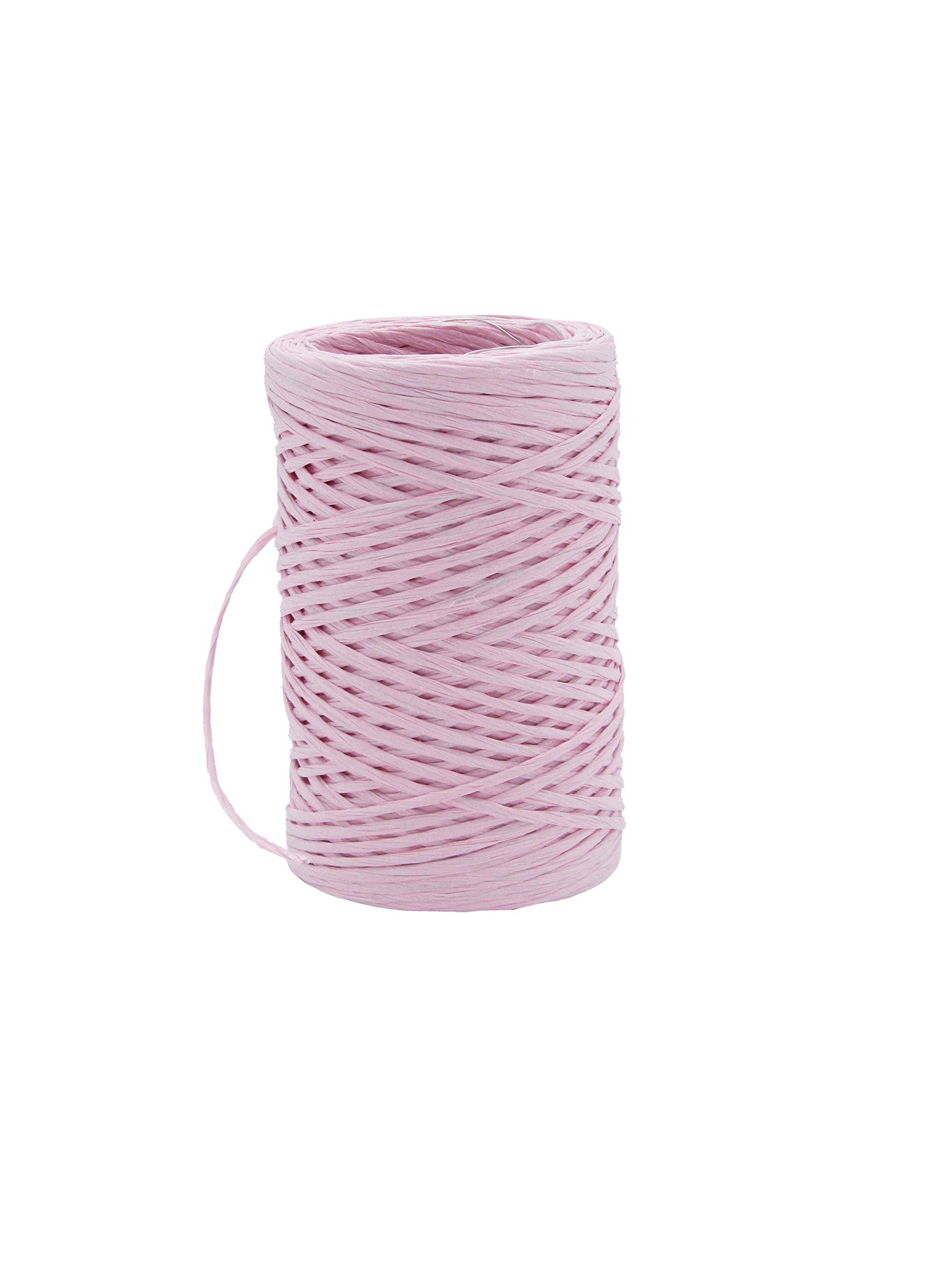 Ribbon Writer Pink Paper Covered Binding Wire, Twine, Cord, String 2Mm X 1 Metre Cut From Roll