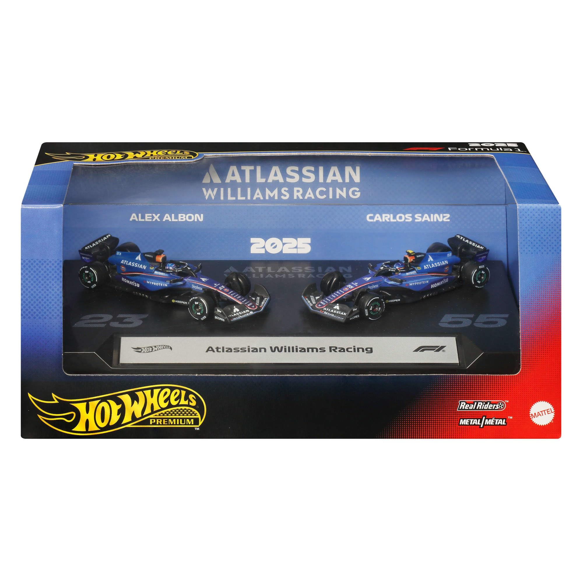 Hot Wheels Premium Formula 1 Atlassian Williams Racing 2-pak