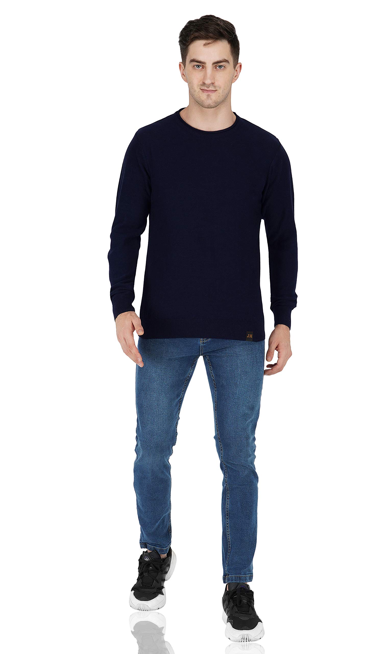 Joe HazelNavy Rollover Neck Pullover