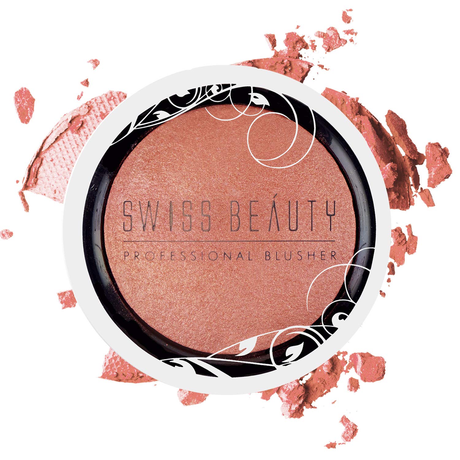 SWISS BEAUTYProfessional Blusher, Face Makeup, 6g (Apricot Peach)