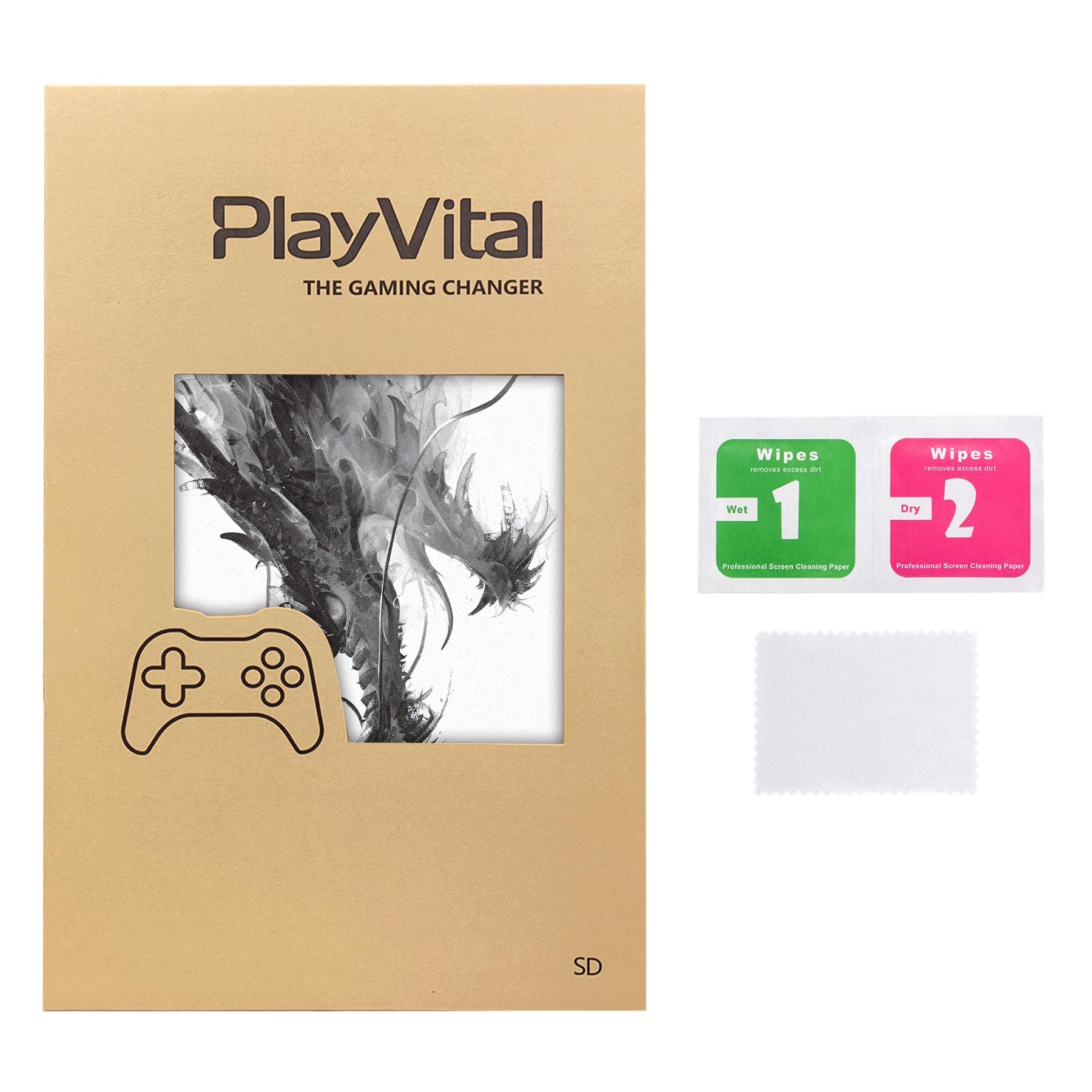 playvital Custom Stickers for Steam Deck LCD, Full Set Protective Skin Decal for Steam Deck - Mistborn Dragon — view 7