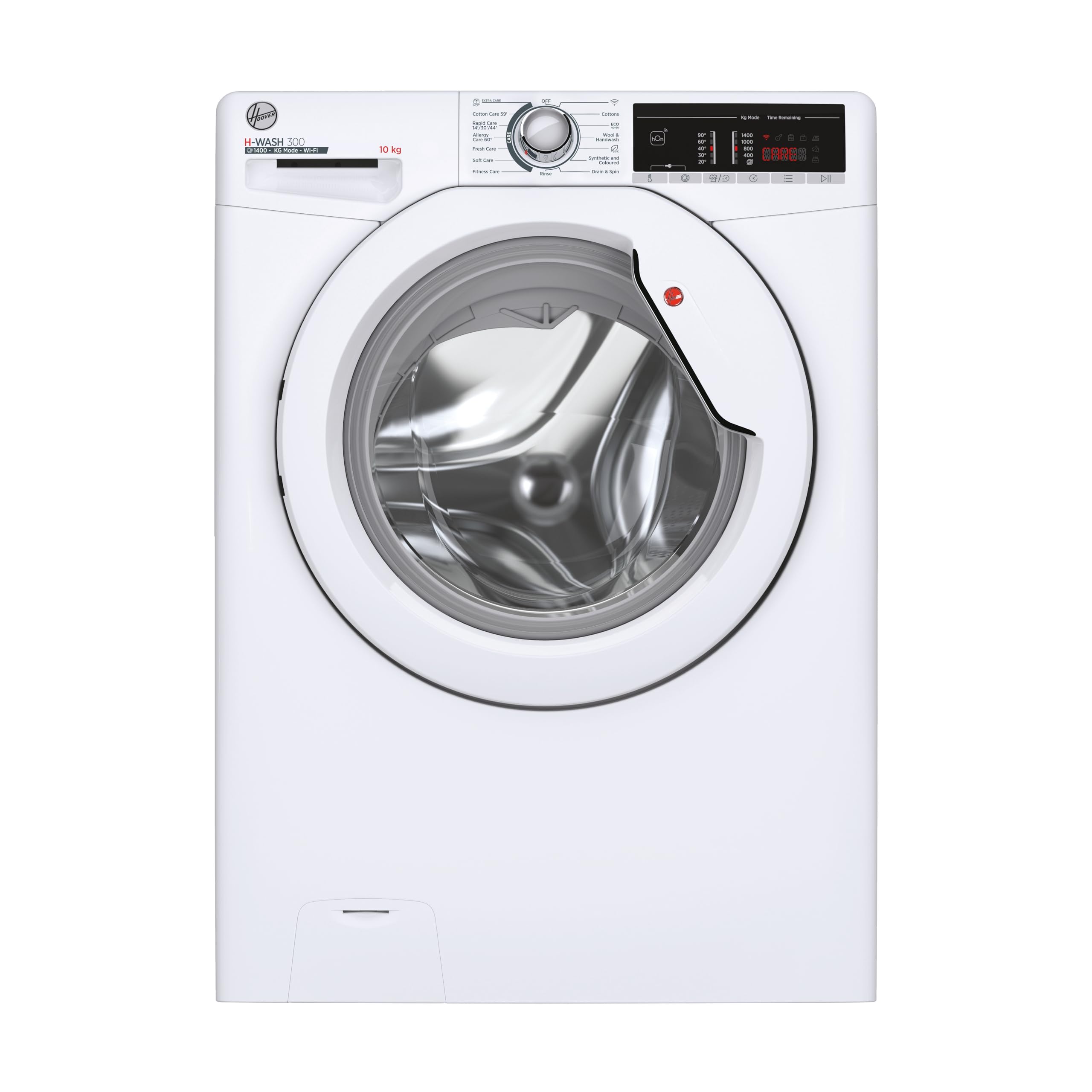 Hoover H-WASH 350 9kg Freestanding Washing Machine, 1400 RPM, A Rated, ECO-Power Inverter Motor, hOn App, 60 Programmes, Eco Doser, Power Care System, White, 60x53x85 cm - H3WPS496TAMB6-80 — view 12