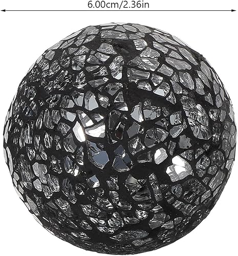 Miniatura 6 de Bolas decorativas - 4 bolas de esfera de mosaico de vidrio, bolas de centro de mesa para cuencos, jarrones y decoración de mesa de comedor - cuenco