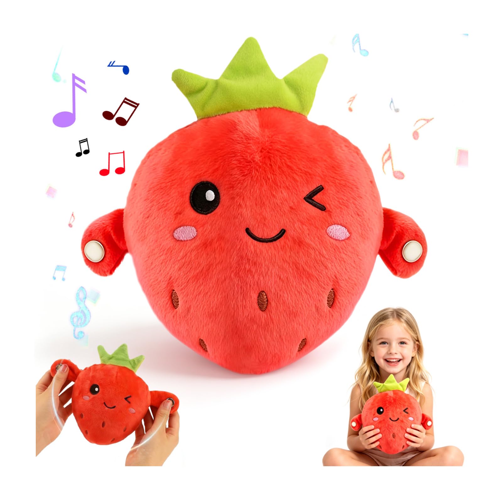Interactive Music Plush Toy, Toddler Educational Sensory Singing Plush Doll