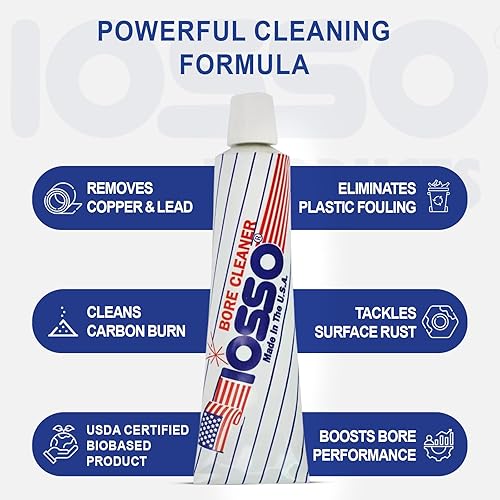 Miniatura 3 de Iosso 10215 Limpiador de Cañón – Fórmula de Pasta Concentrada de 1.5 oz – No Corrosivo, No Inflamable – Fabricado en EE.UU