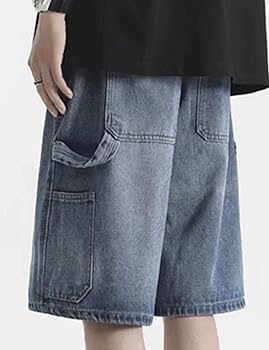 Amazon.com: Y2k Shorts Baggy Jean Shorts Loose Cargo Jorts