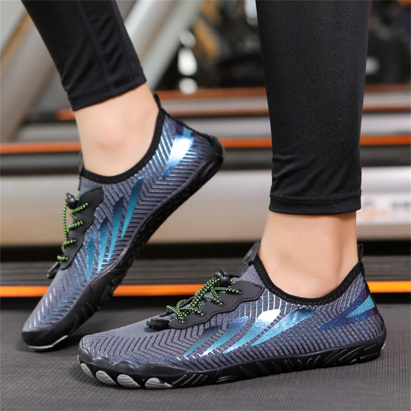 Générique Wasserschuhe für den Sommer, für Herren, schnelltrocknend, zum Schwimmen und Tauchen, Wandern, Wandern, flache Unterseite, rutschfest, bequem, Barfußball, Herren