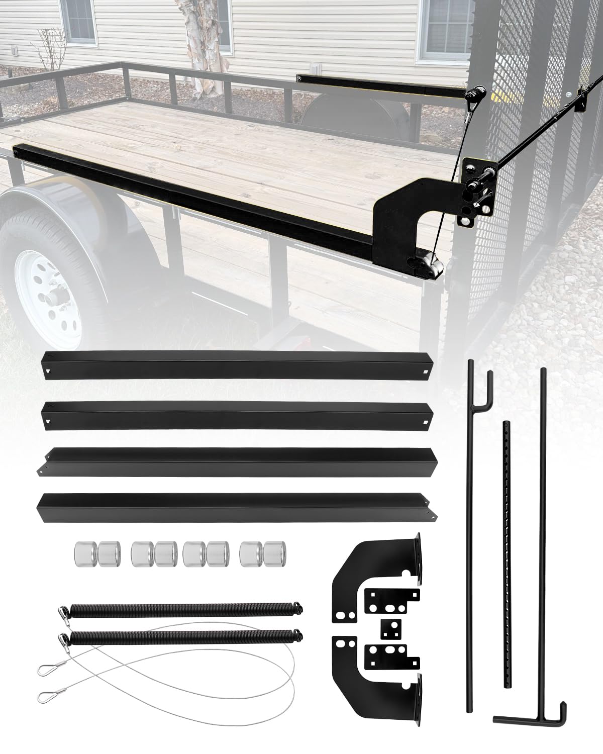 Lift Assist for Trailer Gates, Fit for Utility Trailer Tailgate and Ramp