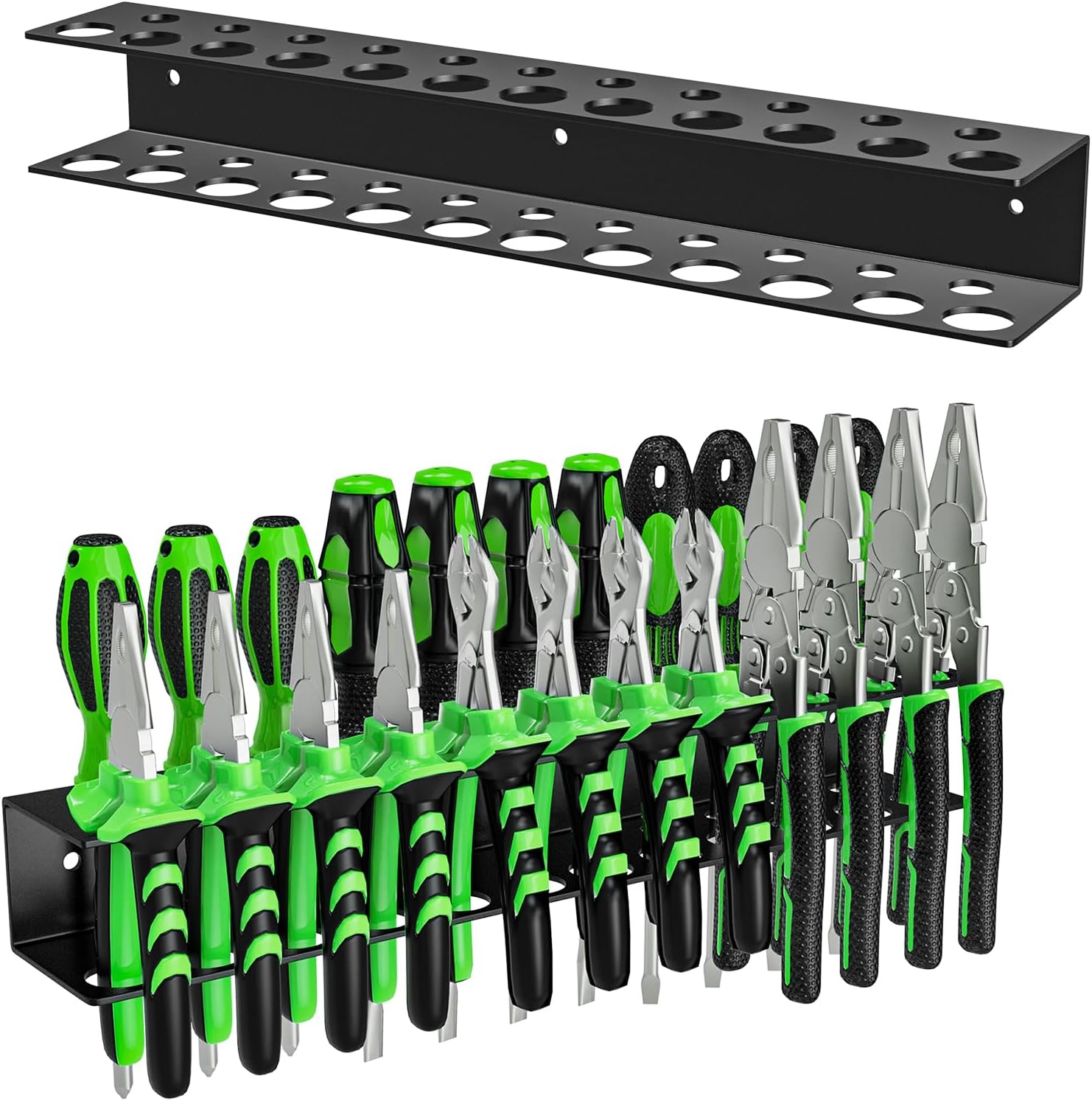 Amazon.com: METALTER WallMount Tool Storage Rack, 17'' Screwdriver ...