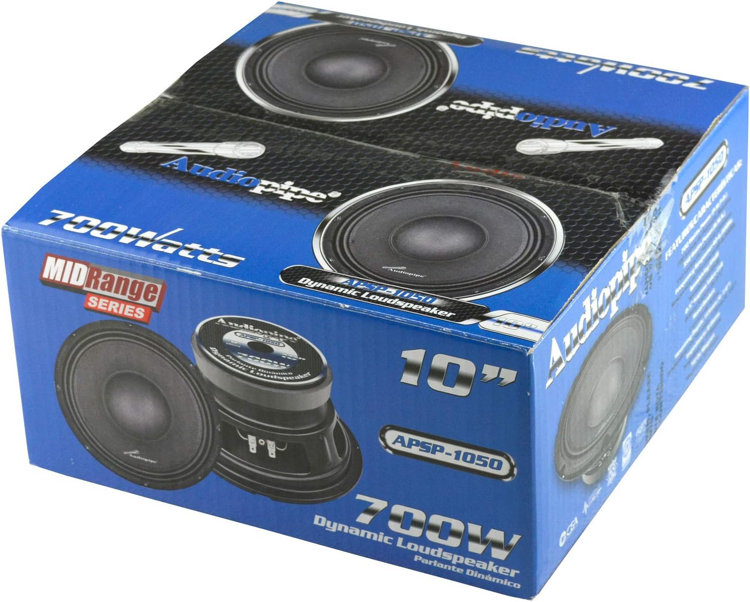 ❤ Crаzу Dеаlѕ Audiopipe APSP-1050 10 Inch 700 Watt MAX, 350 Watts RMS, and 8 Ohm Dynamic Mid Range Car Audio Loudspeaker with 2.5 Inch Kapton Voice Coil, Black