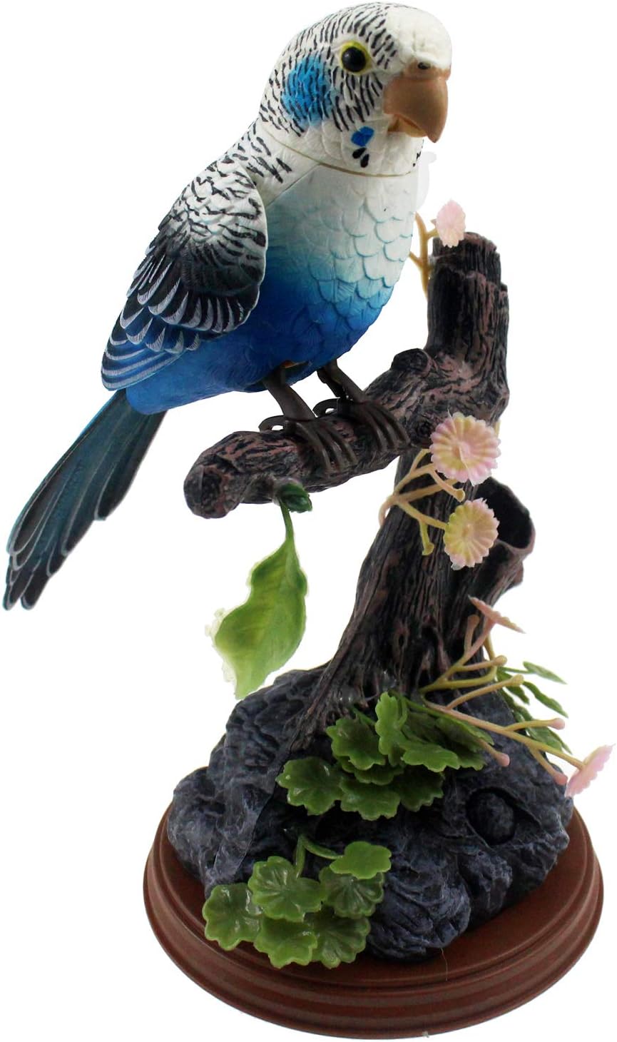 Tipmant Eelctric Birds Talking Parrots Electronic Pets Office Home Decoration Recording & Playback Function, Pen Holders Kids Toys (Single Parrot)