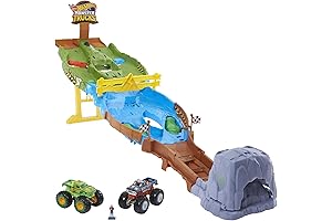 Monster Truck Race Track Hot Wheels: Wreckin' Raceway Playset