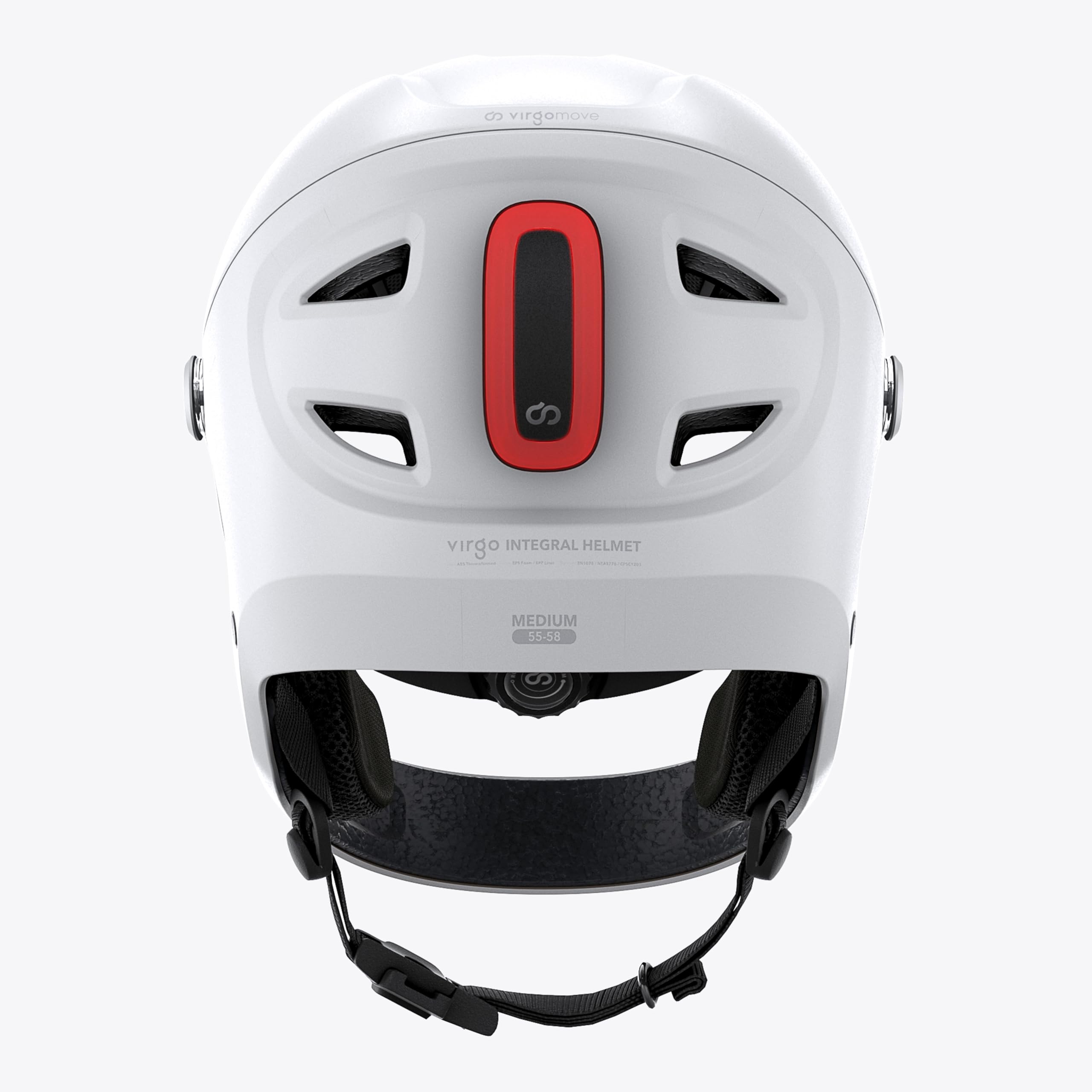 Casque Vélo Intégral avec Visière & LED Arrière - Certifié NTA 8776 (45 km/h) pour Speedbike, VAE & Trottinette - Modèle Virgo Integral